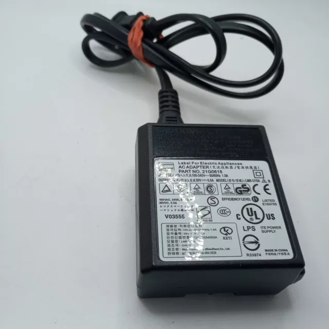 #AJ) 21G0615 LMK-U15A GENUINE ADAPTER 30 V 0.5 A - LEXMARK PRINTER  Tested