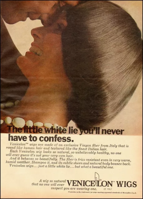 1972 Vintage ad for Wash and Wear STRETCH Wigs (080313)