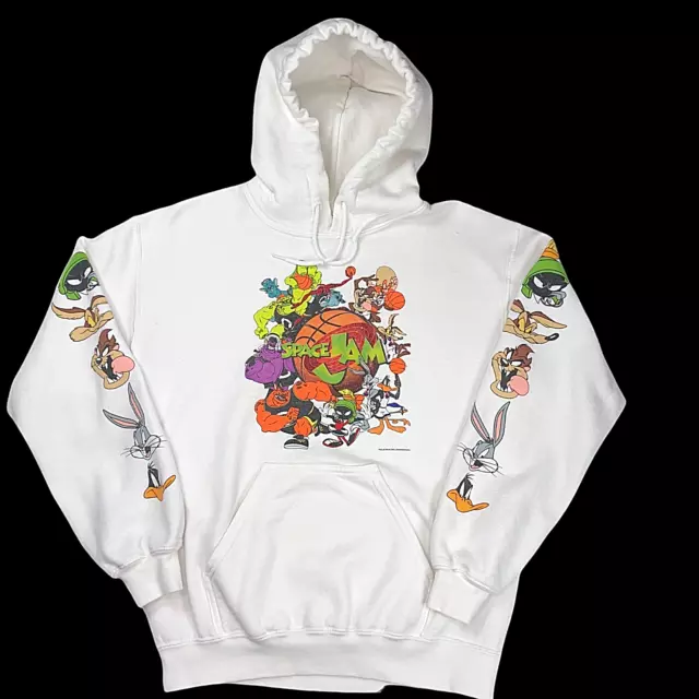 SPACE JAM HOODIE Small Looney Tunes Squad Bugs Marvin Daffy Taz ...