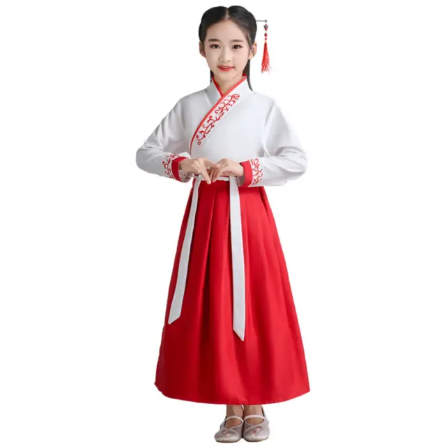 Bambine Cinese Tradizionale Hanfu Abito Ttang Abito Antico Cosplay Costume