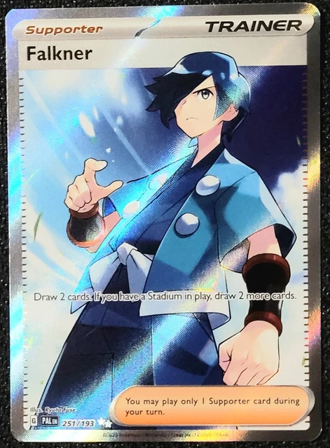 Pokemon Paldea Evolved Falkner Full Art Trainer 251/193 {NM/M}