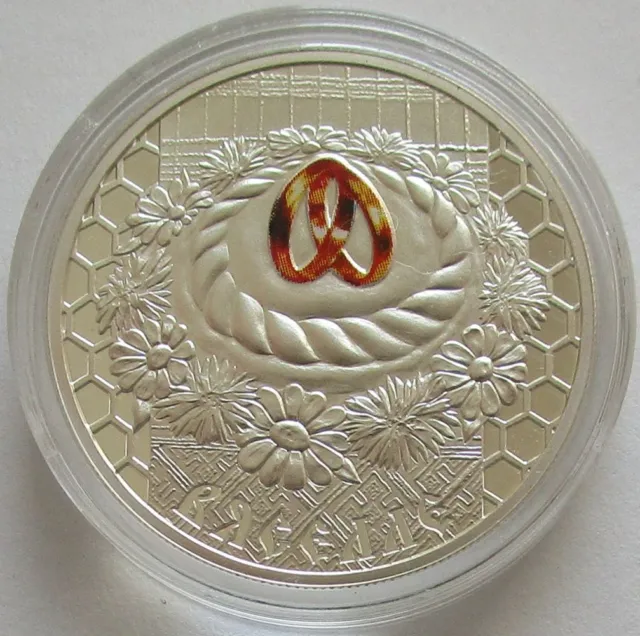 Belarus 20 Roubles 2006 Slavs' Family Traditions Wedding 1 Oz Silver