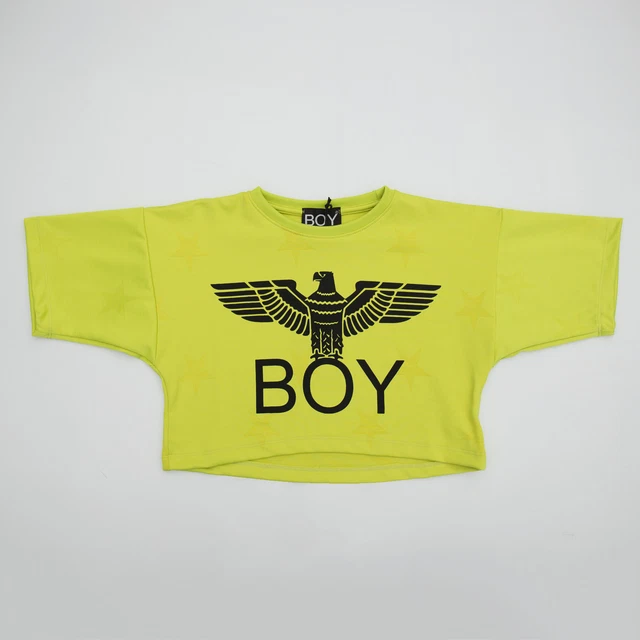 FELPA CORTA VERDE Logo Taglia M Xl Xxl Jr Boy London Gfbl181139J 50 EUR 21 00 PicClick IT