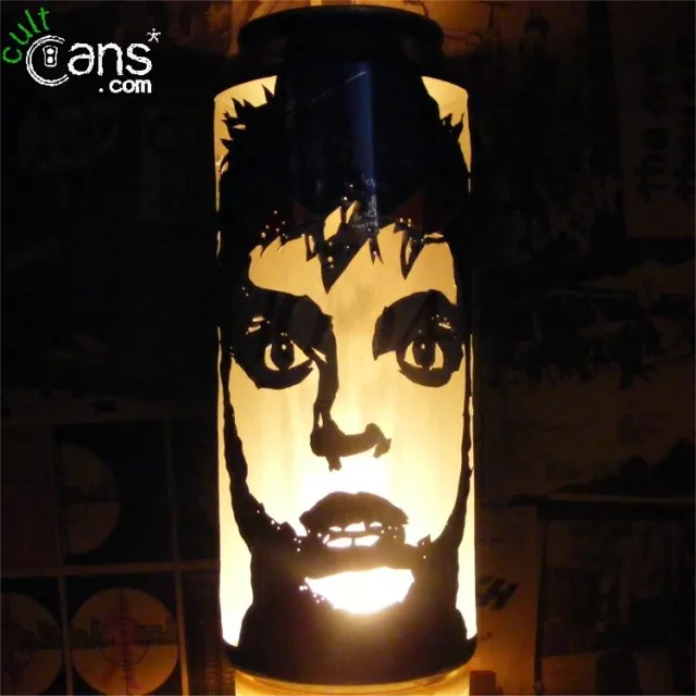 Billie Joe Armstrong 'Green Day' Beer Can Lantern! Pop Art Candle Lamp, Punk