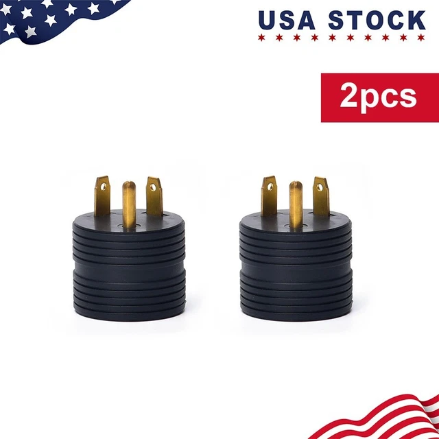 RV ELECTRICAL ADAPTER Plug 30AMP Male to 15AMP Female Motorhome Camper