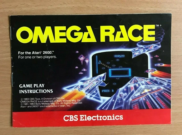 ATARI 2600 - OMEGA RACE - Instruction Manual