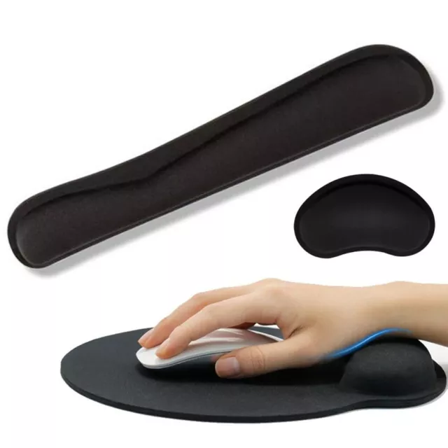 Ergonomic Keyboard Wrist Rest Pad Mouse Gel Wrist Rest Support Soft Foam AU