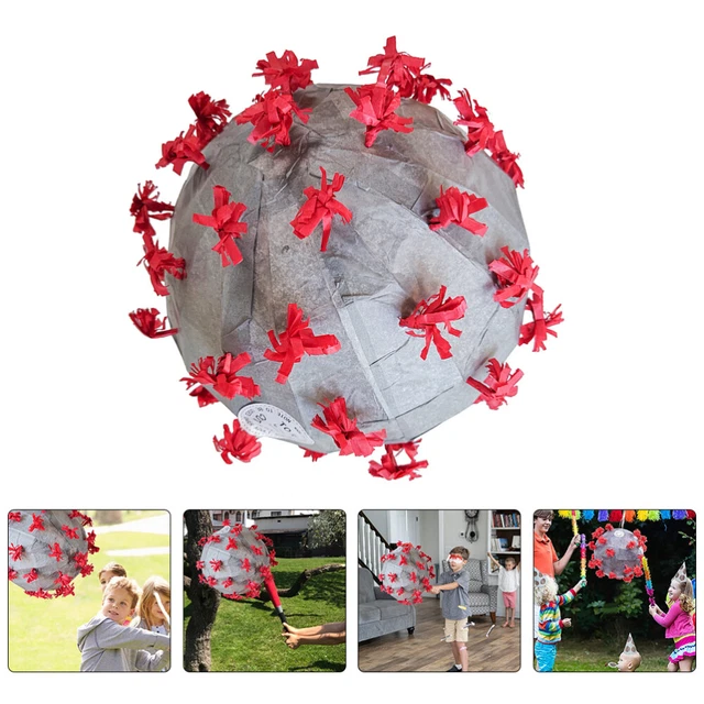 1 pieza Pinata Candy Toy Niños Divertidos Piñata Relleno Cumpleaños Juguete (gris)