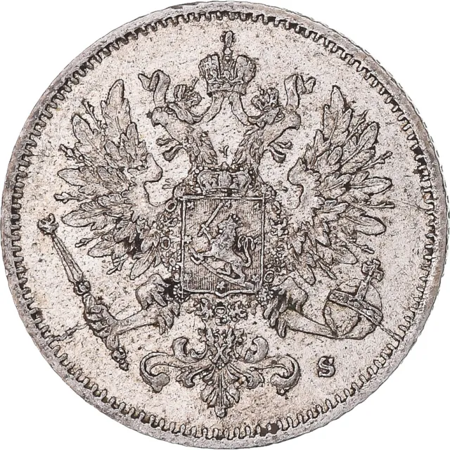 [#1174420] Coin, Finland, Nicholas II, 25 Penniä, 1915, Helsinki, AU, Sil, ver