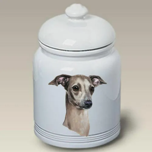 Italian Greyhound Ceramic Treat Jar LP 45065