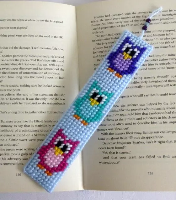 Wise OWL Twit Twoo, Bird - Handmade bookmark. Original Birthday, Book lover gift