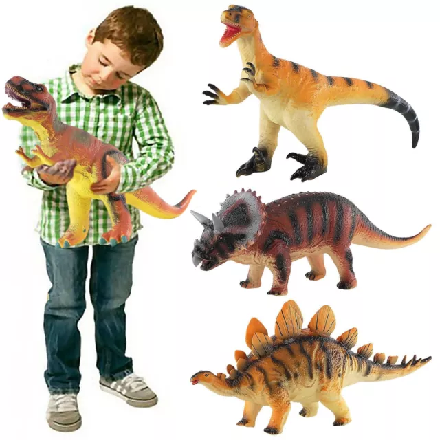 Toy Dinosaur 36cm Large Rubber Soft Foam Stuffed Dino Play Action Figures