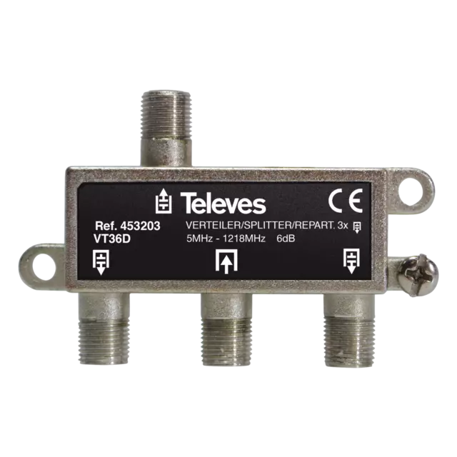 Vendeur De 3 Sorties Catv Avec Connecteur F 6 DB De Televes