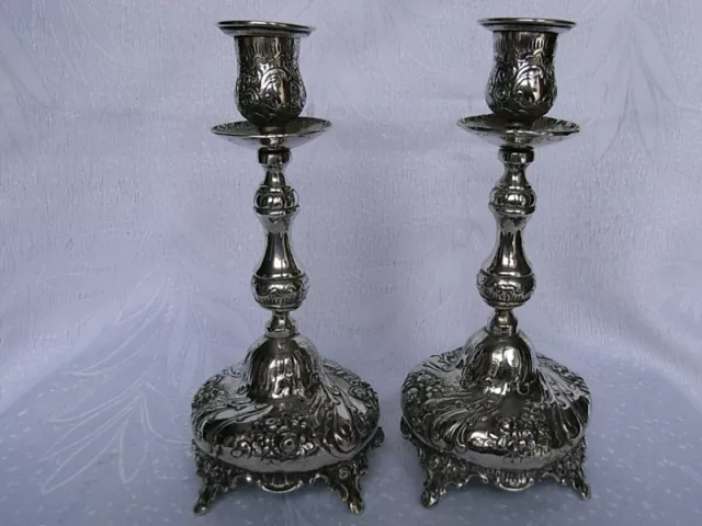 Paar Kerzenleuchter Candlestick Silber/Silver 800 Manns Adam & Sohn-Dörnigheim