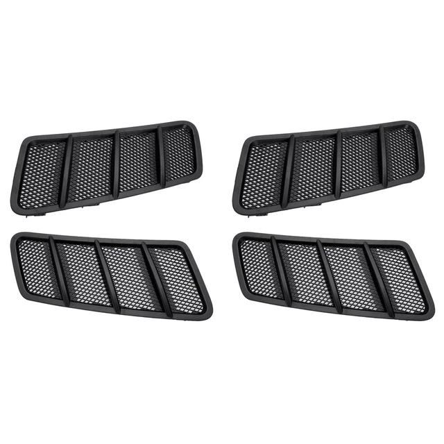 Couvercle De Ventilation Pour Capot Voiture - Décoratif, Noir Brillant ABS, 51x48 Cm, Adhésif Inclus (pour F-Series)
