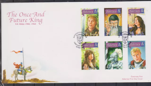 GB - ALDERNEY 2006 The Once and Future King T.H.White/King Arthur SG A267/72 FDC