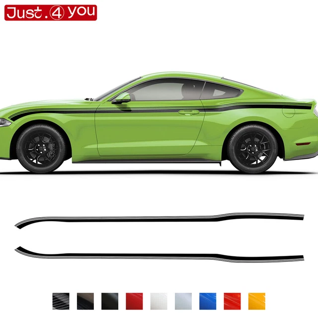 For Ford Mustang Shelby GT GT350 GT500 Upper Side Accent Stripes Decal Stickers