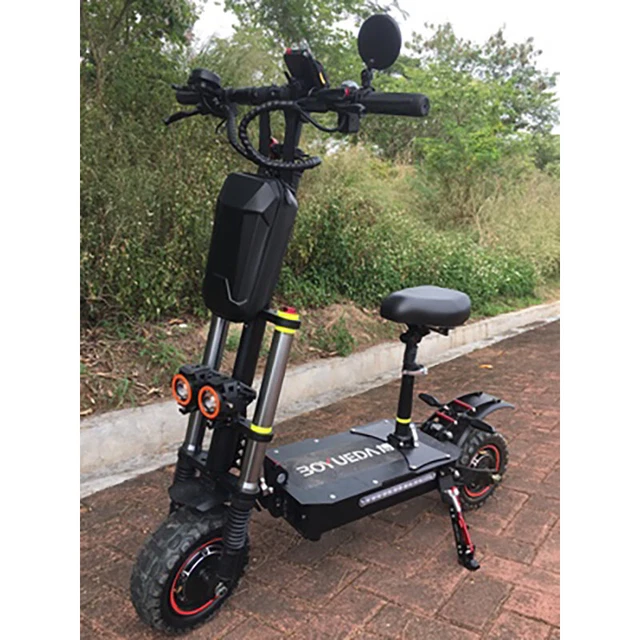 OFF ROAD DUAL Motor Electric Scooter Adult With Seat 11" Long Range 55