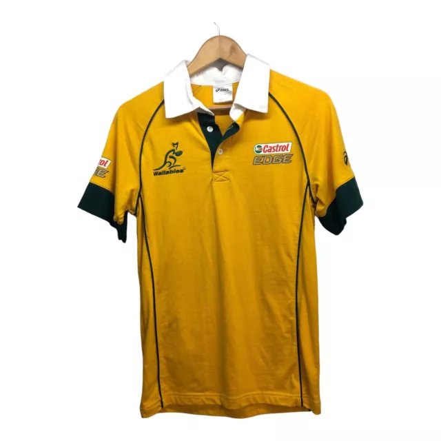 Australia Wallabies Asics Castro Edge CollaredJersey Size Men's Extra Small XS