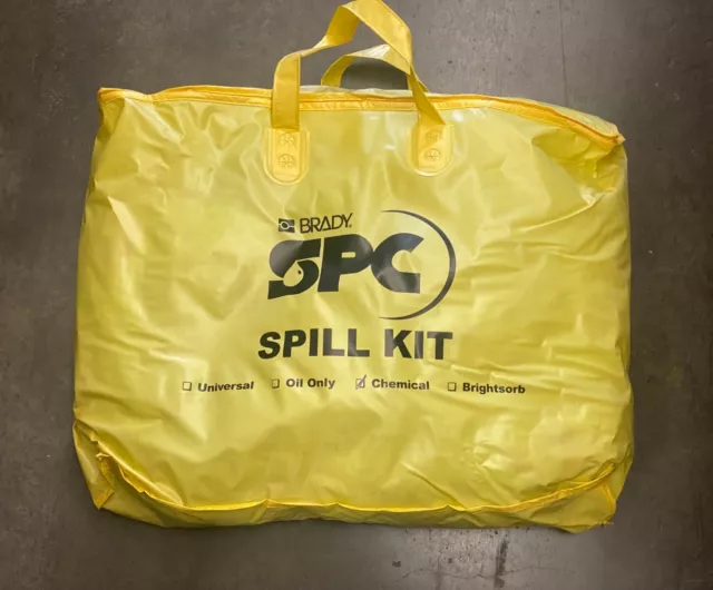 Brady SPC Absorbents SKH-PP Spill Kit Chemical Hazmat Yellow