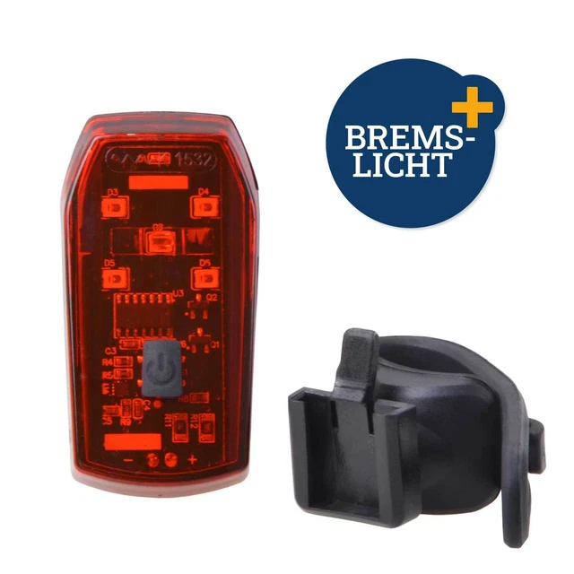 LED-RÜCKLICHT MIT 5-LED-BREMSLICHTFUNKTION werkzeuglose Montage ...