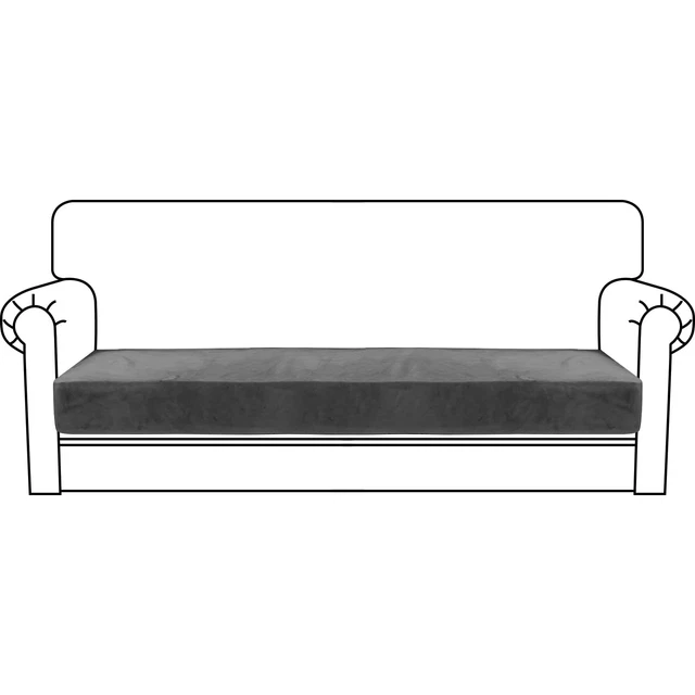 Velvet Stretch Couch Cushion Covers - Soft Sofa