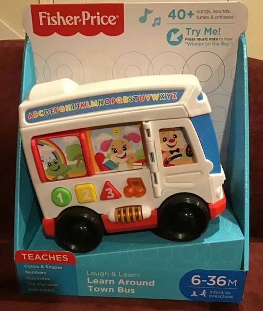 Fisher-Price Laugh & Learn Learn Around Town Bus NEW
