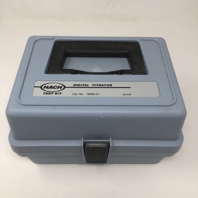 Hach Model 16900-01 Digital Titrator Alkalinity Test Kit in Case