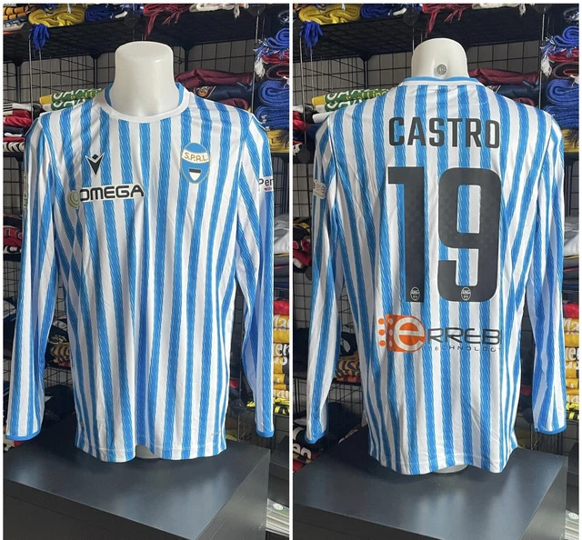 MAGLIA SPAL CALCIO football shirt MATCH ISSUED Macron 2020 2021 19 CASTRO EUR 89 90 PicClick IT