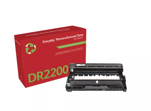 Everyday Remanufactured Drum by Xerox replaces Brother DR2200, Standard Capacity 3