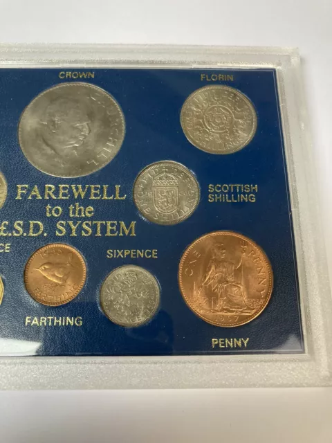 Farewell to the £SD System Great Britain 10 Coin Set In Perspex Case 3