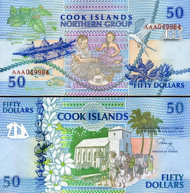 Iles Cook - Cook Island - 50 Dollars 1992 Fds UNC