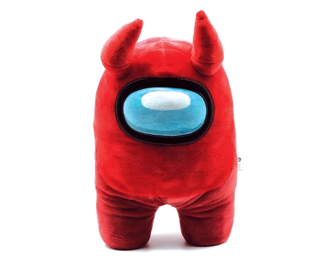 AMONG US 30.5CM Peluche Rouge Crewmate Avec Diable Cornes EUR 35,24