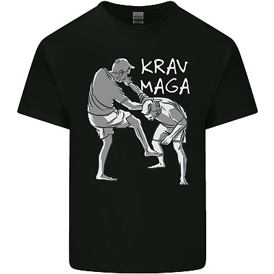 Krav MAGA ARTI MARZIALI MISTE MMA combattendo Da Uomo Cotone T-Shirt Tee Top