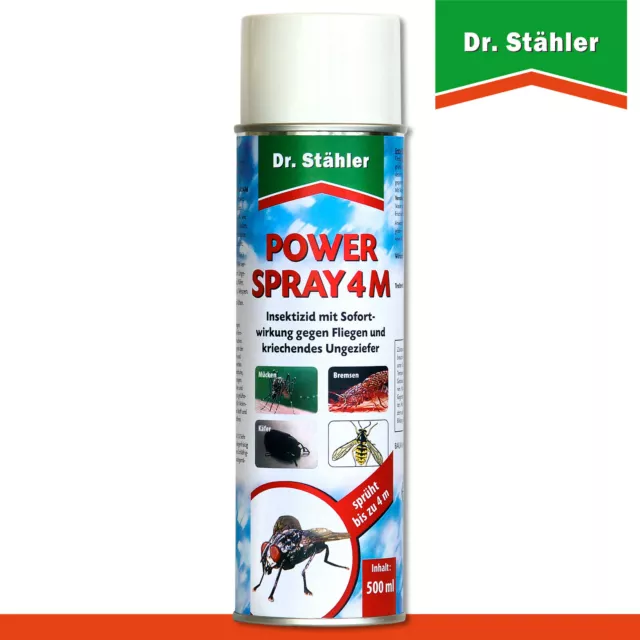 Dr. Stähler 500 ml Powerspray 4M Kontaktspray Wespen Fliegen Ungeziefer Schutz