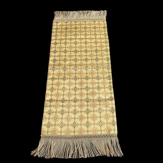 Vtg Japanese Silk Brocade Table Runner Kawashima Nishijin Kyoto