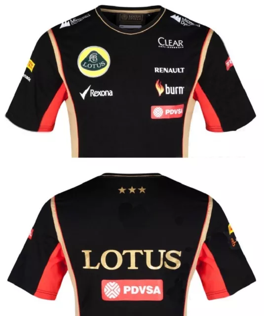 T-SHIRT Tee Adult Formula One 1 Lotus F1 Team PDVSA Sponsor 2014/5 XSmall FR
