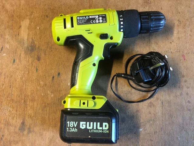 GUILD 18V LI ION Cordless Impact Combi Hammer Drill Driver G18CCD2 Body Only VGC 19.99 PicClick UK