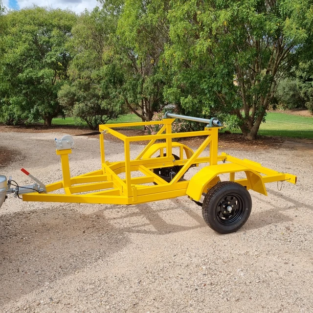 1000kg Self Loading Cable Roll Reel Trailer