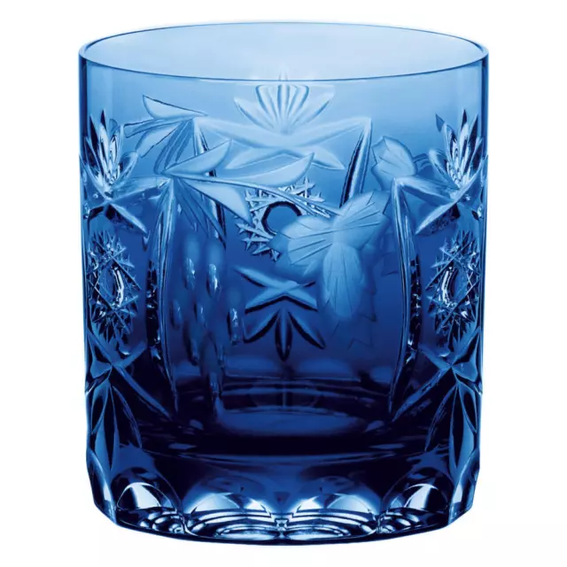 Nachtmann Whiskeyglas Pur Traube Kobaltblau Glas Kristallglas 9 cm 35894