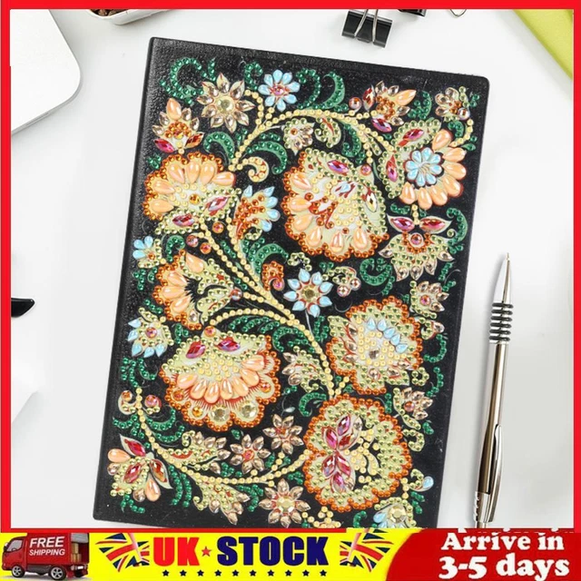DIY Flower Special Shaped Diamond Painting 50 Page A5 Notebook Diary Book Crafts