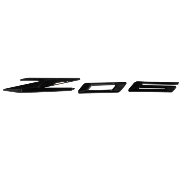1x Z06 Emblems 3D Fender Trunk for 2023 2024 Corvette C8 85623536 Black Red