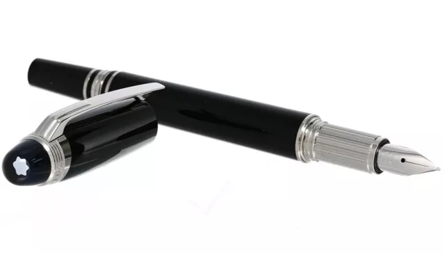 MONTBLANC StarWalker Fine (F) Black Precious Resin Fountain Pen 118844 3