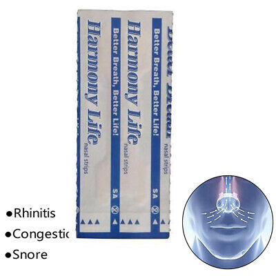 50 piezas parche para dejar de roncar tiras nasales mejor respiración anti-ronquidos sueño AQZ