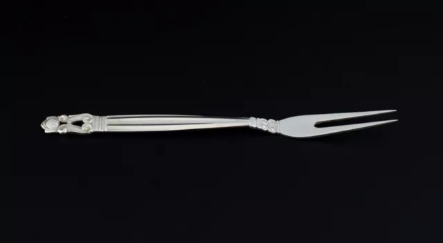 Georg Jensen, Acorn, two cold cuts forks in sterling silver. Stamped after 1945. 2
