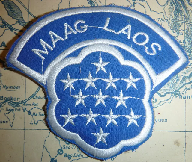 CIA MAAG LAOS - Patch - US 7th SPECIAL FORCES - WHITE STAR - Vietnam War - M.462