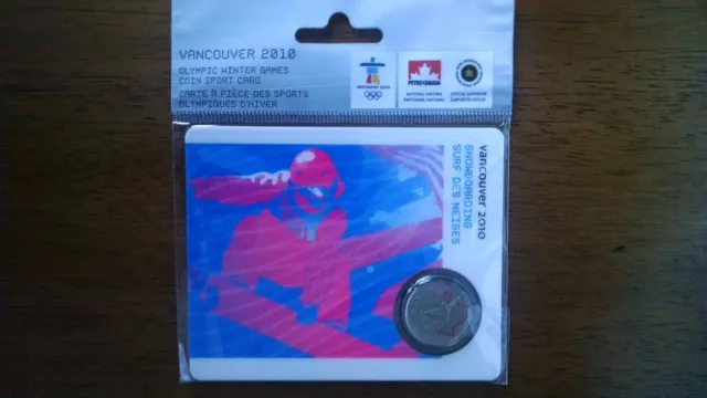 2010 Olympic Winter Games Coin Sports Card