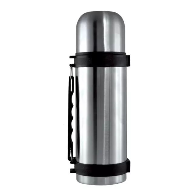 1 Litre Vacuum Flask with Handle Stainless Steel Thermos for Hot & Cold Drinks