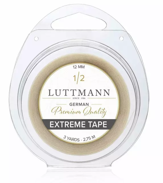 LUTTMANN® Extreme Tape - 12mm Premium Quality Kleberolle für Perücken Extensions