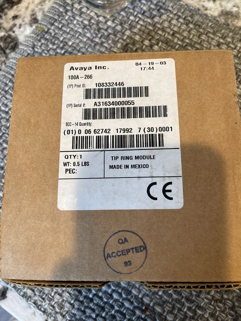 AVAYA  100A-266 (108 332 446) ANALOG TIP Ring INTERFACE MODULE